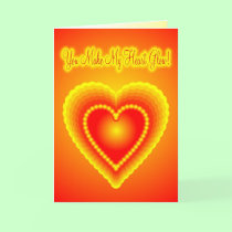 Glowing Heart Valentine Template cards