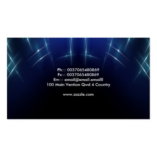 glowing high business card (back side)