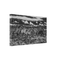 glowing horses canvas prints