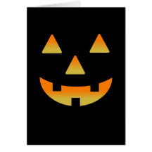 Glowing Jack-O-Lantern Greeting Card