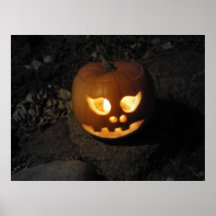 Glowing Jack O'Lantern Poster