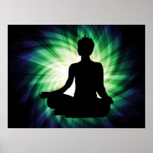 Glowing Meditation Ardha Posters