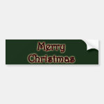 Glowing Merry Christmas Bumper Sticker Glowing Merry Christmas Bumper Sticker