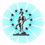 Glowing Minuteman Sticker