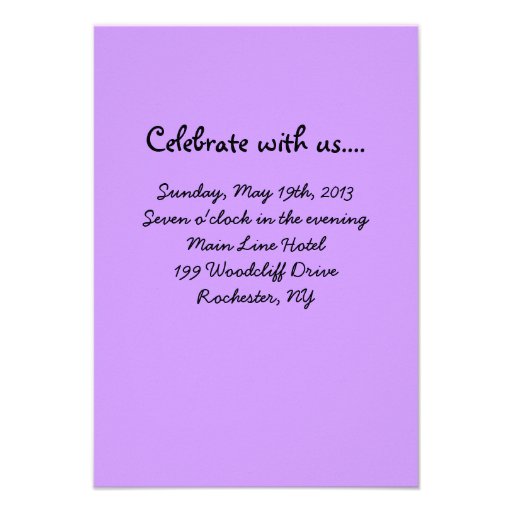 Glowing Neon Star Bat Mitzvah Reception Party Card