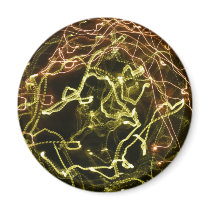 Glowing Pattern of Green and Orange Magnet