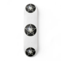 Glowing Pentagram 1 Skateboard