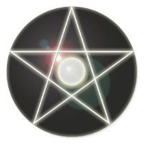 Glowing Pentagram 2 Sticker
