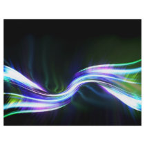 Glowing Plasma Fractal Abstract Flyer Design