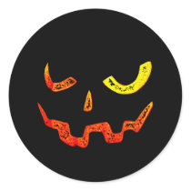 Glowing Pumpkin Face Stickers by HolidayFun Glowing Pumpkin Face Stickers