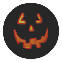Glowing Pumpkin Face Stickers by HolidayFun Glowing Pumpkin Face Stickers