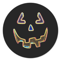 Glowing Pumpkin Face Stickers by HolidayFun Glowing Pumpkin Face Stickers