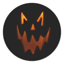 Glowing Pumpkin Face Stickers by HolidayFun Glowing Pumpkin Face Stickers