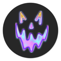 Glowing Pumpkin Face Stickers