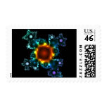 Glowing Radioactive Amoeba Fractal Stamps