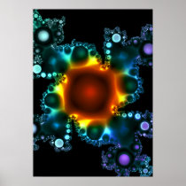 Glowing Radioactive Amoeba Print