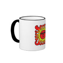 Glowing Red Sun Mug by SunandShadows Glowing Red Sun Mug
