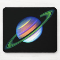 Glowing Saturn Mousepad mousepads