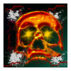 Glowing Skull Poster print