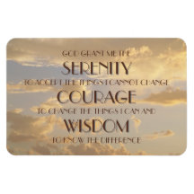 Glowing Sky Serenity Prayer Flexi Magnet