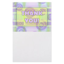 Glowing Target Rings Thank You Light Dreamy Creamy Stationery Paper