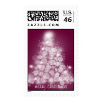GLOWING TREE US POSTAGE STAMP