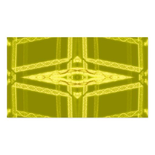 Glowy Eye - Weird Yellow Abstract Business Card Templates (back side)