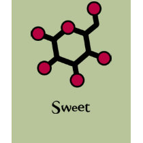 glucose sweet t-shirt by MadeWithMolecules glucose sweet t-shirt