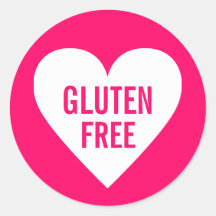 Gluten Free Allergy Safe Culinary Label Stickers