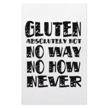 Gluten Free Celiac Designs No Way stationery