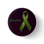 Gluten Free Green Ribbon buttons