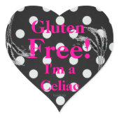 GLUTEN FREE Heart Sticker - Celiac Disease sticker