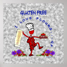 Gluten Free I Love Flours Posters