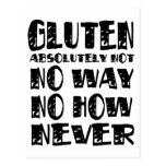 Gluten Free No Way No How Never Postcard