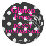 GLUTEN FREE Sticker for Celiac Disease -customized sticker