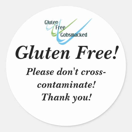 Gluten Free Stickers Zazzle