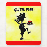 Gluten-Free Whimsy Silhouette Design mousepads