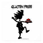 Gluten-Free Whimsy Silhouette Design Poster