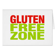 Gluten Free Zone (celiac disease) Greeting Cards