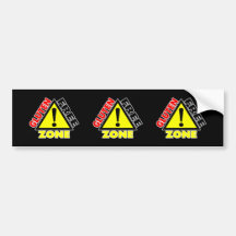 Gluten Free Zone (celiac disease - wheat allergy) Bumper Sticker