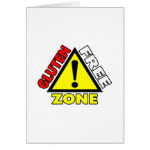 Gluten Free Zone (celiac disease - wheat allergy) Card
