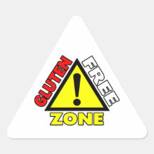Gluten Free Zone (celiac disease - wheat allergy) Sticker