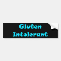 Gluten Intolerant Bumper Stickers