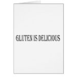 Gluten is Delicious - Clear Background cards