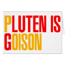 Gluten Is Poison Card
