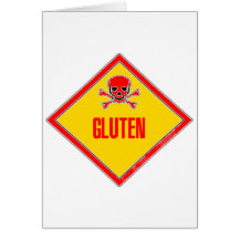 Gluten Poison Warning Cards