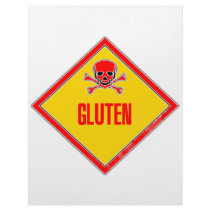 Gluten Poison Warning letterhead