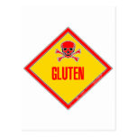Gluten Poison Warning Postcard