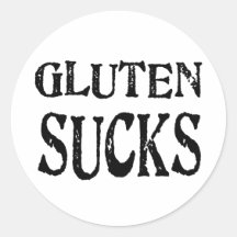Gluten Sucks Sticker