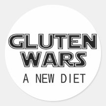 Gluten Wars: A New Diet Celiac Gluten Free Stickers